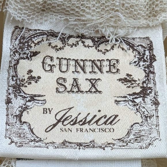 VINTAGE WEDDING - 1970s Vintage Gunne Sax by Jessica McClintock Size 5 Natural - Picture 12 of 15